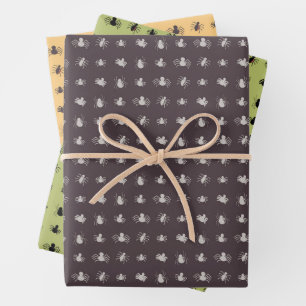 Feuille De Papier Cadeau Araignées à la parade