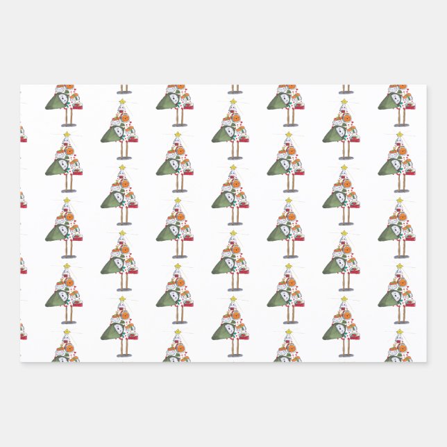 Feuille De Papier Cadeau Árbol de Navidad para comérselo (Devant 3)