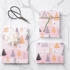 Feuille De Papier Cadeau Arbre de Noël