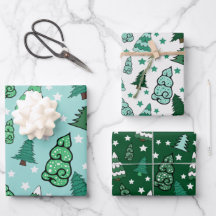 Arbres de Noël verts