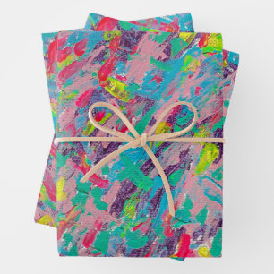 Feuille De Papier Cadeau Arc en arc-en-ciel - impression Abstraite