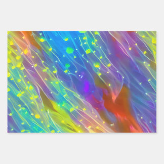 Feuille De Papier Cadeau Arc-en-ciel