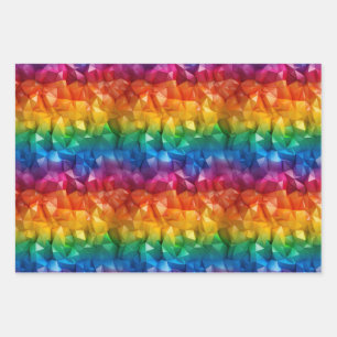 Feuille De Papier Cadeau Arc-en-ciel d'origami