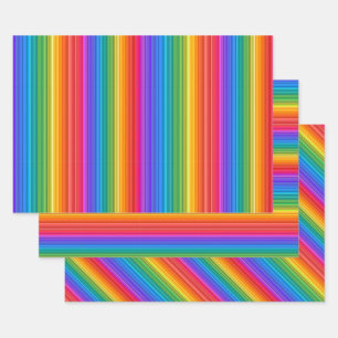 Feuille De Papier Cadeau Arc-en-ciel - Enveloppement Abstrait