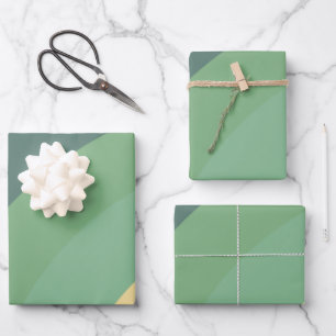 Feuille De Papier Cadeau Arc-en-ciel minimaliste rayures faites main