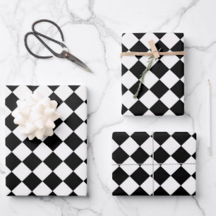 Feuille De Papier Cadeau Arlequin