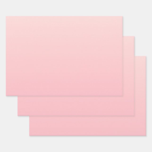 Feuille De Papier Cadeau Arrière - plan Pastel Pink Gradient (Lot)