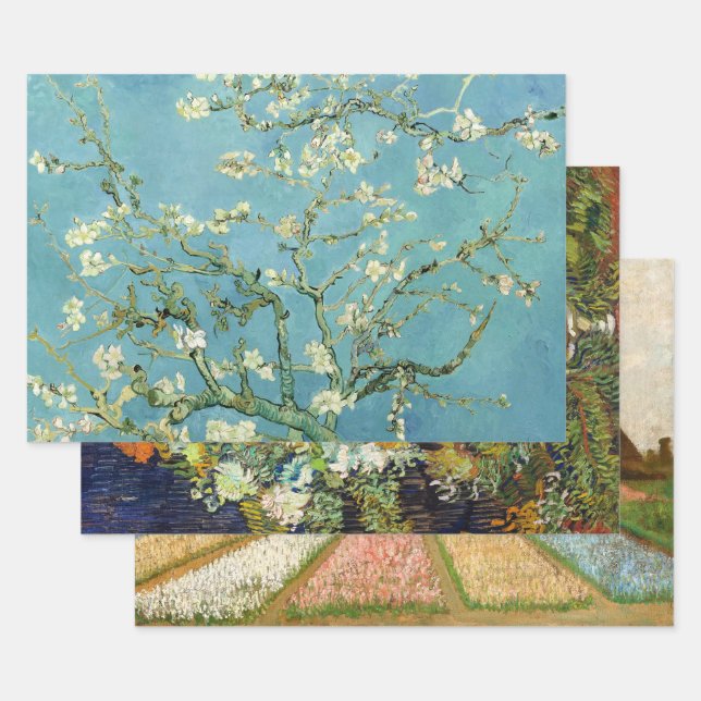 Feuille De Papier Cadeau Art de Vincent Van Gogh, Découpage (Lot)