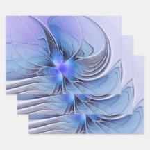 Art fractal moderne abstrait bleu lavande