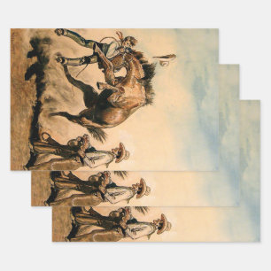 Feuille De Papier Cadeau Art occidental "Mule" de Will James