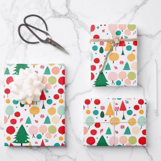Feuille De Papier Cadeau Artisanat de Noël (Recto)
