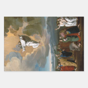 Feuille De Papier Cadeau Ascension (Jésus-Christ montant au ciel)