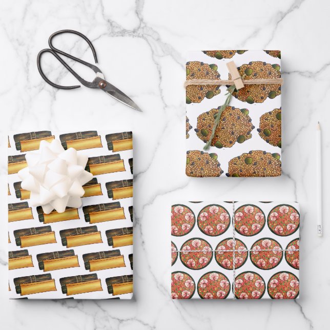 Feuille De Papier Cadeau Asopao Arroz con Gandules Pasteles (Recto)