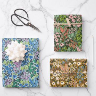 Feuille De Papier Cadeau Assortiment de jardin sauvage