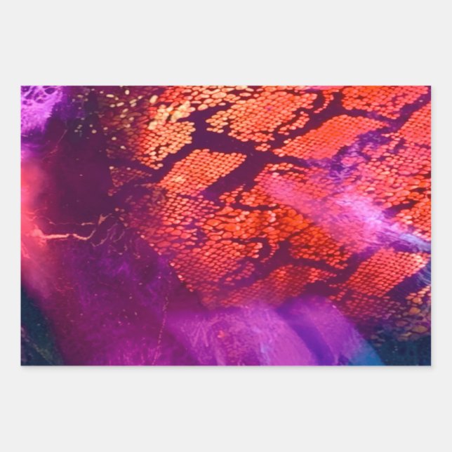 Feuille De Papier Cadeau Aurora-Inspired Luxury Art (Devant)