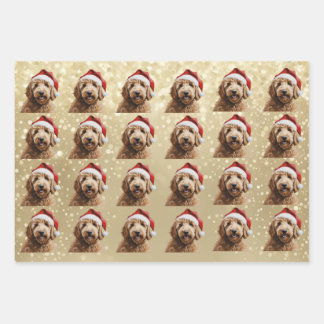 Feuille De Papier Cadeau Australian Labradoodle 1 Holiday Edition