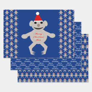 Feuille De Papier Cadeau Australie Noël Koala Ours personnalisé