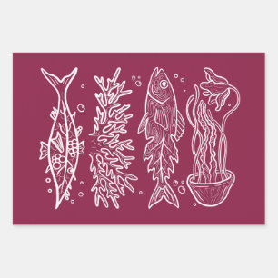 Feuille De Papier Cadeau Autocollant