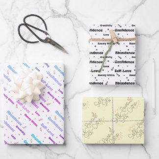 Feuille De Papier Cadeau Autosoin et amour de soi