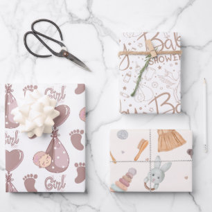 Feuille De Papier Cadeau Baby shower