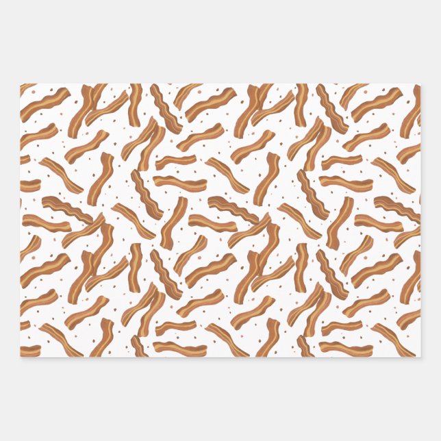 Feuille De Papier Cadeau Bacon and bits pattern (Devant)