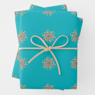 Feuille De Papier Cadeau Baigneurs - Chorégraphie de natation synchronisée