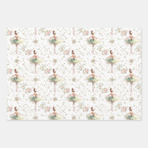 Feuille De Papier Cadeau Ballerina Nutcracker