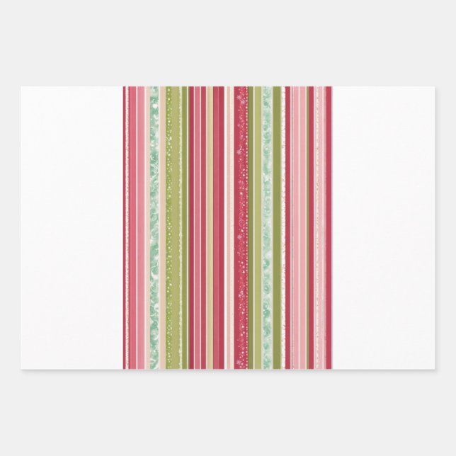 Feuille De Papier Cadeau bandes de ruban lavable imprimables. (Devant 3)