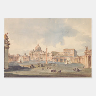 Feuille De Papier Cadeau Basilique papale Saint-Pierre du Vatican