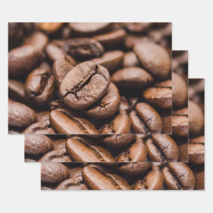 Feuille De Papier Cadeau Bean au café