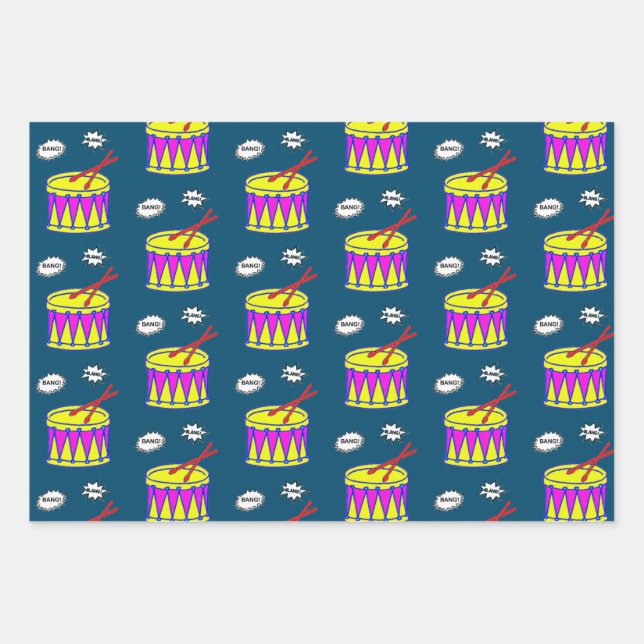 Feuille De Papier Cadeau Beat (Devant 3)