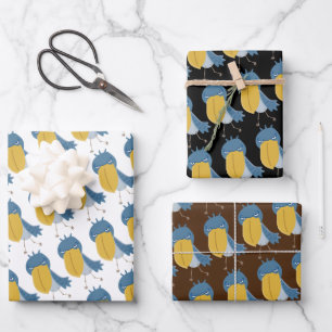 Feuille De Papier Cadeau Bec-en-sabot