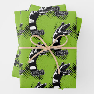 Feuille De Papier Cadeau Beetlejus   Illustration du ver de sable