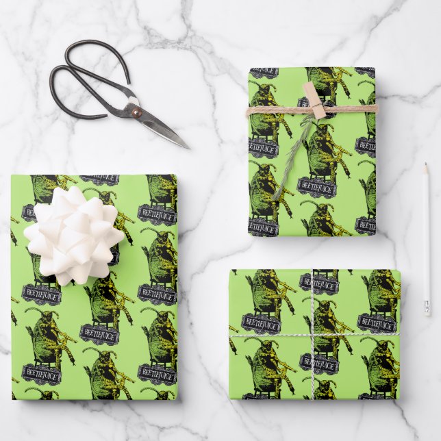 Feuille De Papier Cadeau Beetlejus | Le dendroctone en fauteuil (Recto)