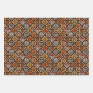Feuille De Papier Cadeau Belle forêt d'automne