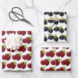 Feuille De Papier Cadeau Berries framboises framboises framboises Fruits de