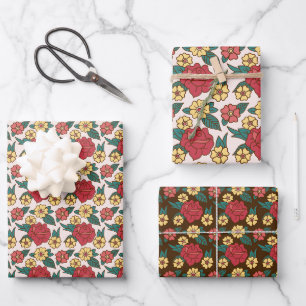 Feuille De Papier Cadeau Big Rose Tattoo Art