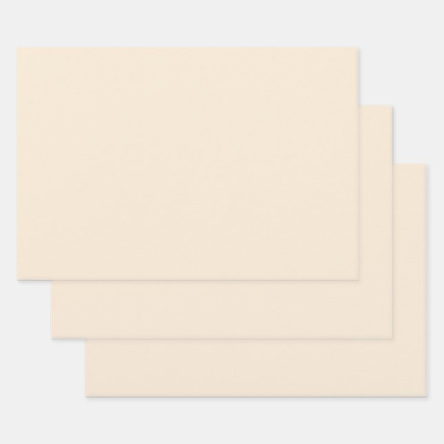 Feuille De Papier Cadeau Blanc antique (couleur solide)  (Lot)