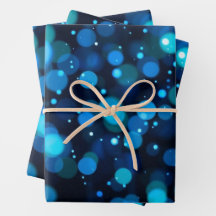 Bleu brillant Bokeh Abstrait