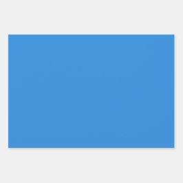 Feuille De Papier Cadeau Bleu De France - Elégante, Classique Couleur Solid