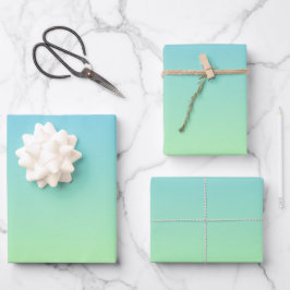 Feuille De Papier Cadeau Bleu et vert