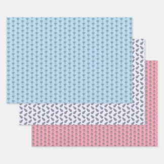 Feuille De Papier Cadeau Block Print Wrapping Paper
