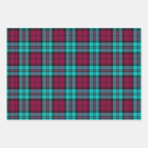 Feuille De Papier Cadeau Blue Red Campbell Tartan Blackwatch Plaid