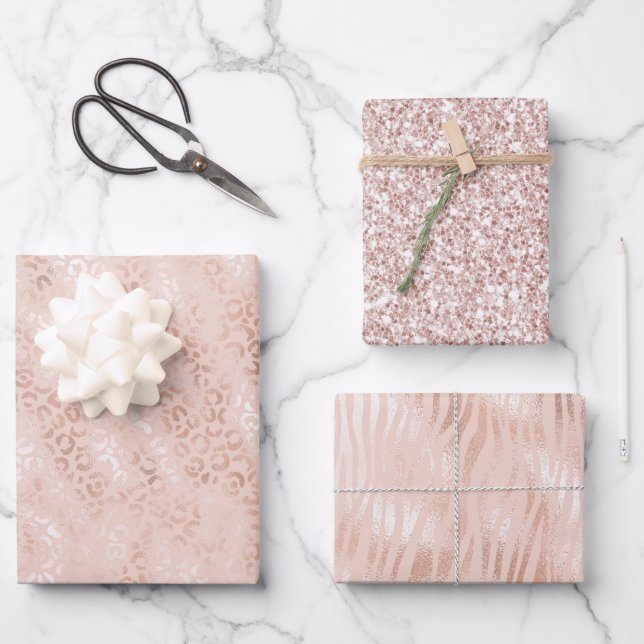 Feuille De Papier Cadeau Blush Peach (Recto)