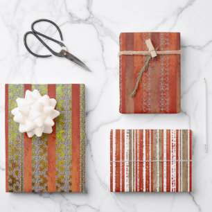 Feuille De Papier Cadeau Bombe rouge et verte