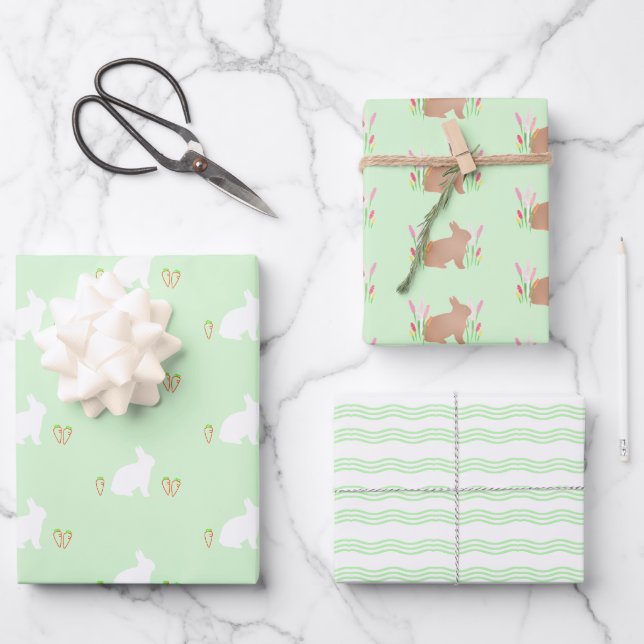 Feuille De Papier Cadeau Bombes de Pâques assaillies (Recto)