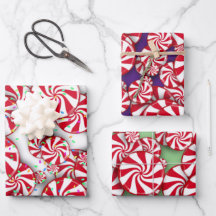 Bonbons de menthe à poivre Noël