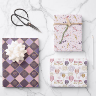 Feuille De Papier Cadeau Bonne année