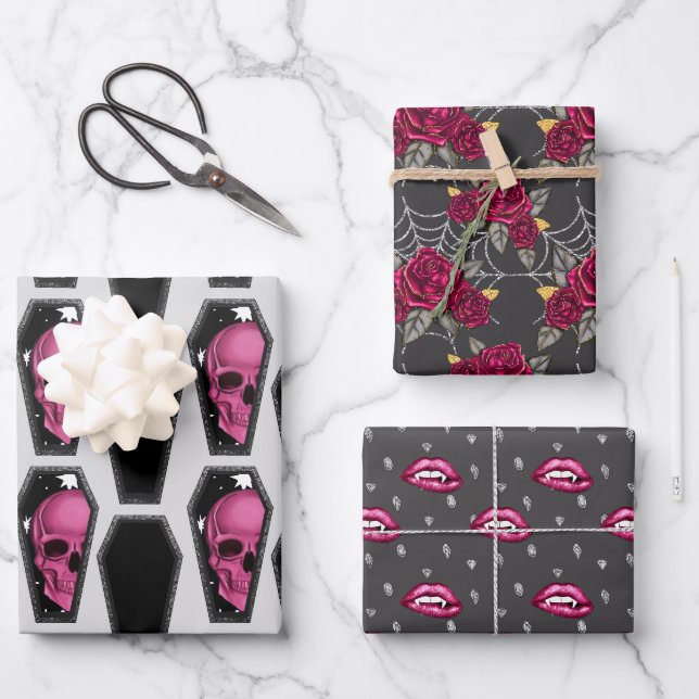 Feuille De Papier Cadeau Bootiful Gothic (Recto)