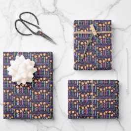 Feuille De Papier Cadeau Bougies d'anniversaire